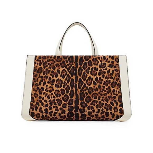 Valentino Garavani Escape Canvas Handbag With Animalier Print - Picture 4 of 6